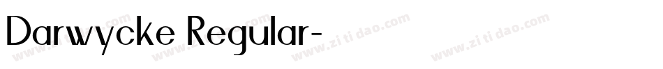 Darwycke Regular字体转换